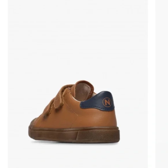 NWT NATURINO EINDHOVEN 2 VL. Cognac Leather Boys Sneaker - Picture 4 of 16